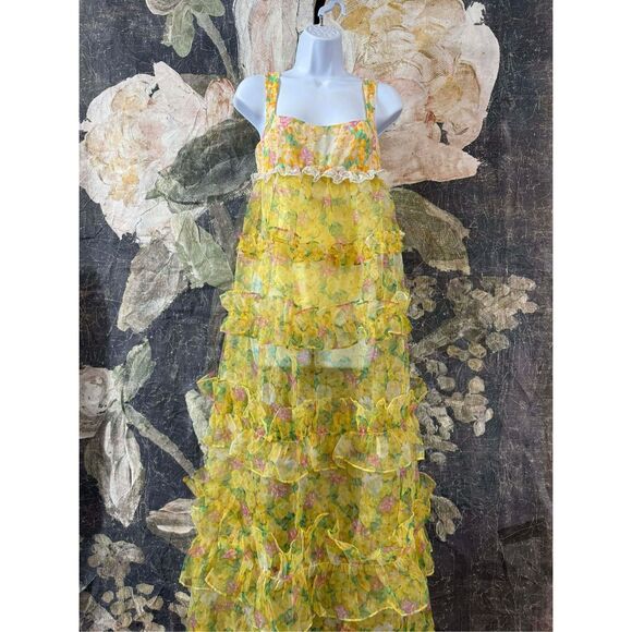 New For The Love And Lemons Vikki Maxi Dress Size XS - Picture 6 of 12